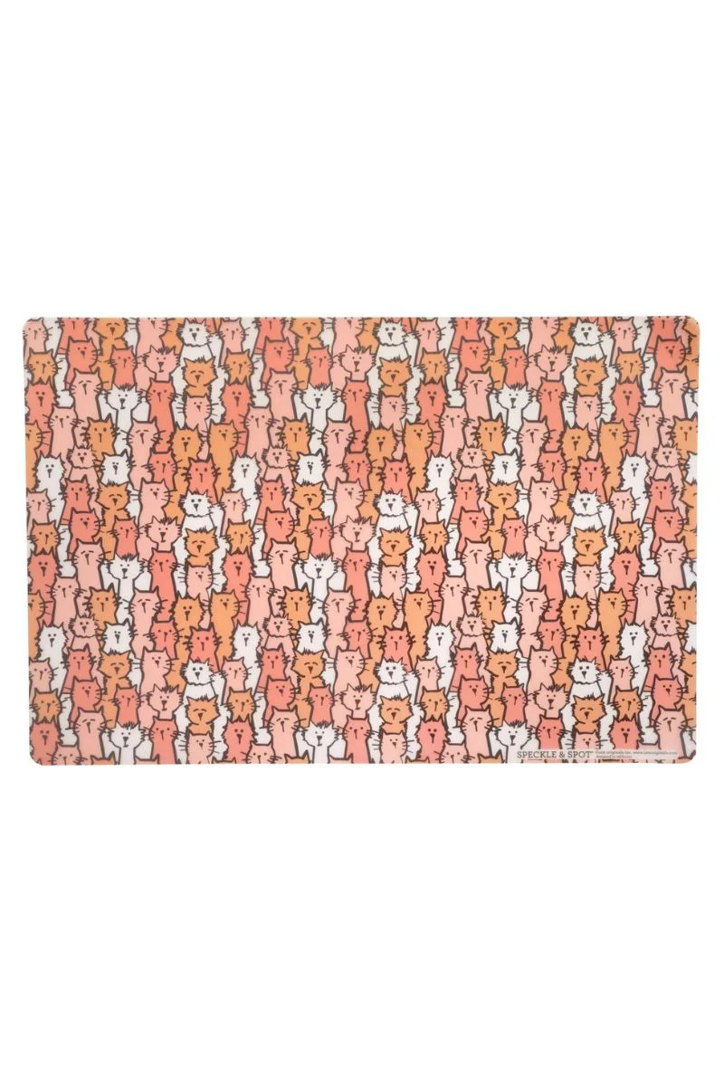 Speckle and Spot Pet Placemat Frosted Random Cats - Image 2