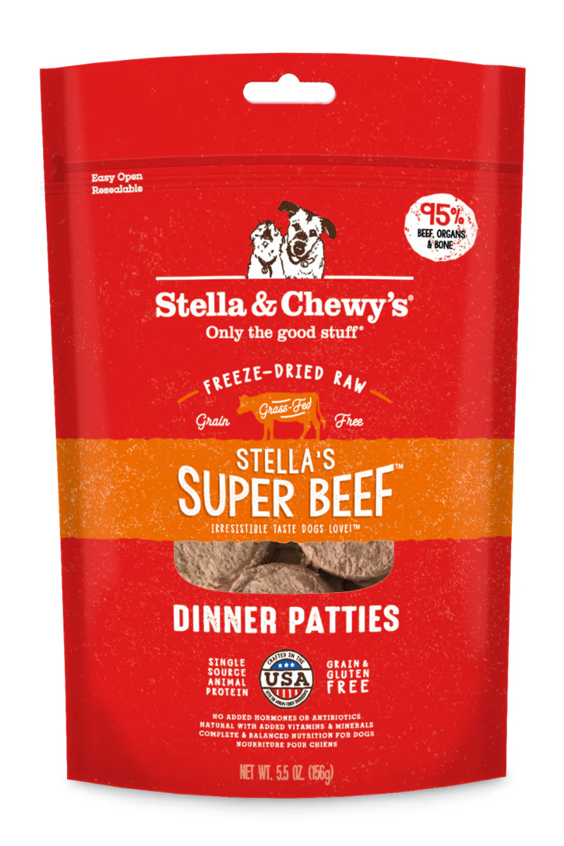 Stella & Chewy's Freeze Dried Raw Stella's Super Beef Dinner Patties 14 oz