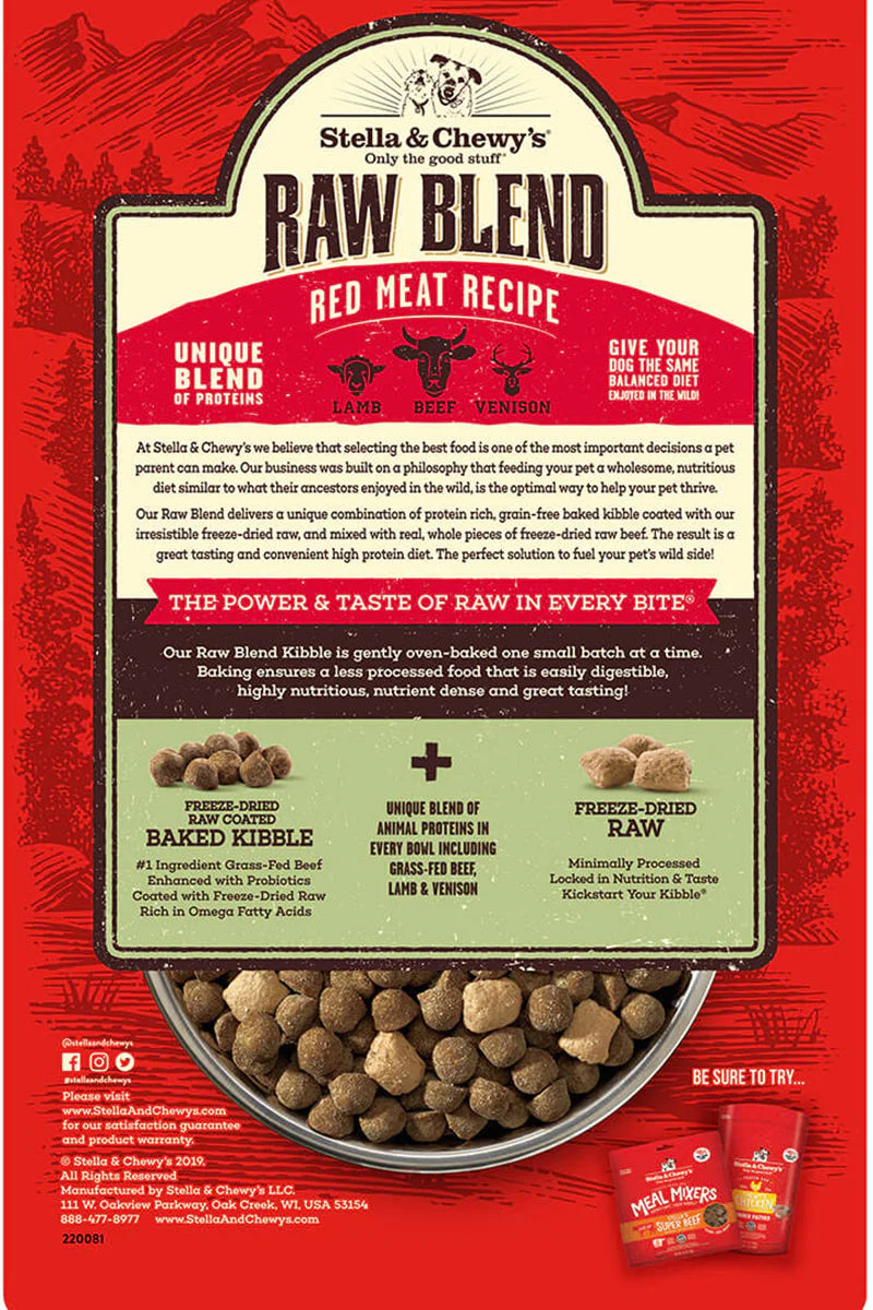 Stella & Chewy's Raw Blend Red Meat Recipe 22 lb - Image 2