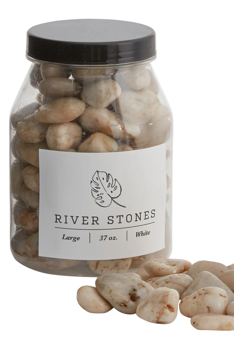 River Stones Large 37 oz White - Image 2