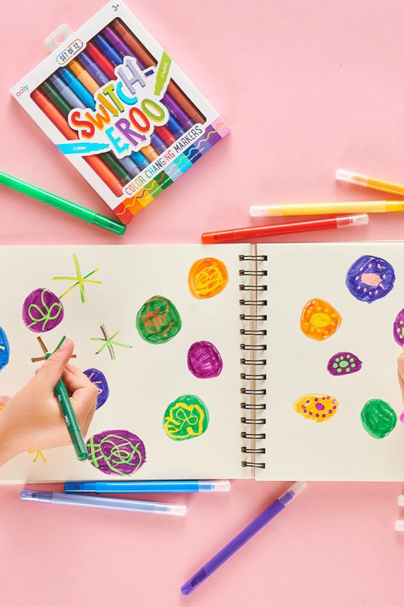 OOLY Switch-eroo! Color-Changing Markers 2.0 Set of 12