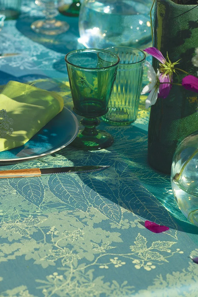 Garnier-Thiebaut Esprit Jardin Tablecloth 61"x61" Prairie - Image 2