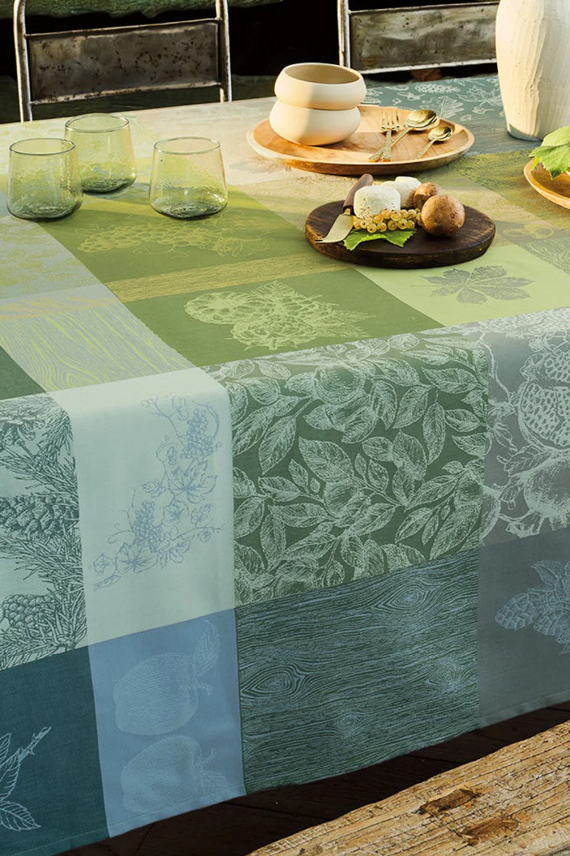 Garnier-Thiebaut Mille Automnes Tablecloth 71"x98" Mousse - Image 2