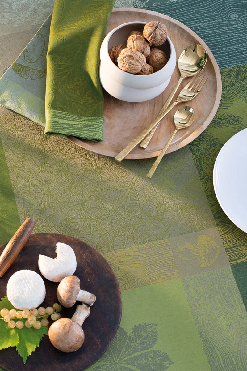 Garnier-Thiebaut Mille Automnes Tablecloth 71"x98" Mousse - Image 3