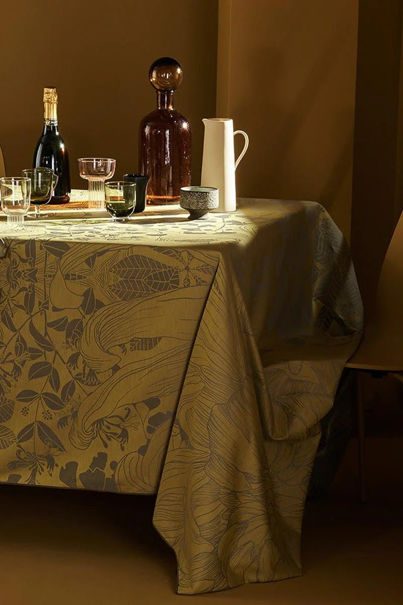 Garnier-Thiebaut Super Nature Tablecloth 71"x122" Or Pale - Image 2