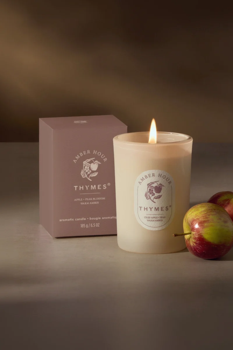 Thymes Amber Hour Boxed Candle 6.5oz