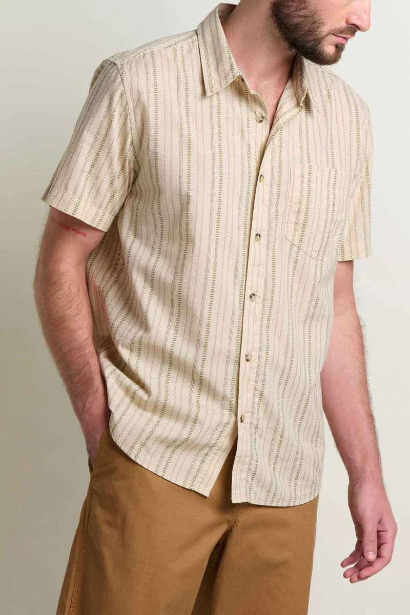 Toad & Co. Fletch Shirt L Salt Vertical Print - Image 2