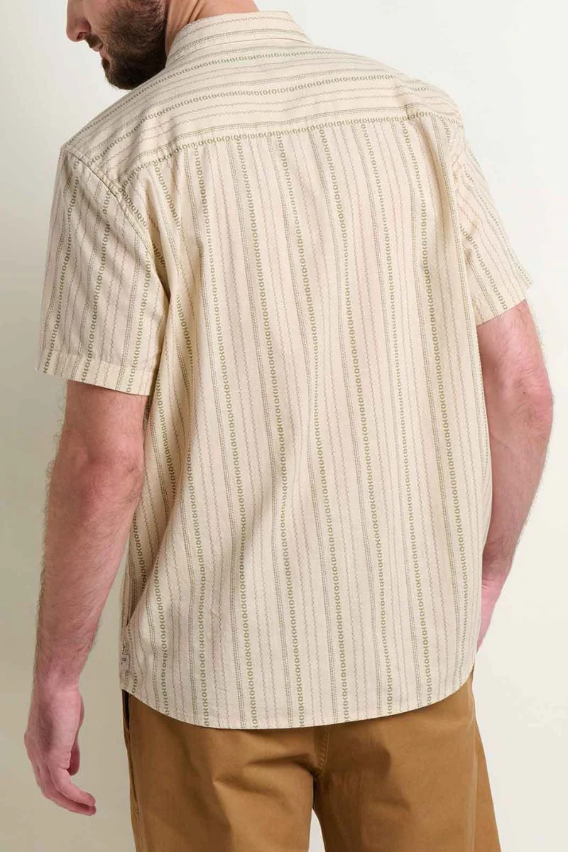 Toad & Co. Fletch Shirt XL Salt Vertical Print - Image 3
