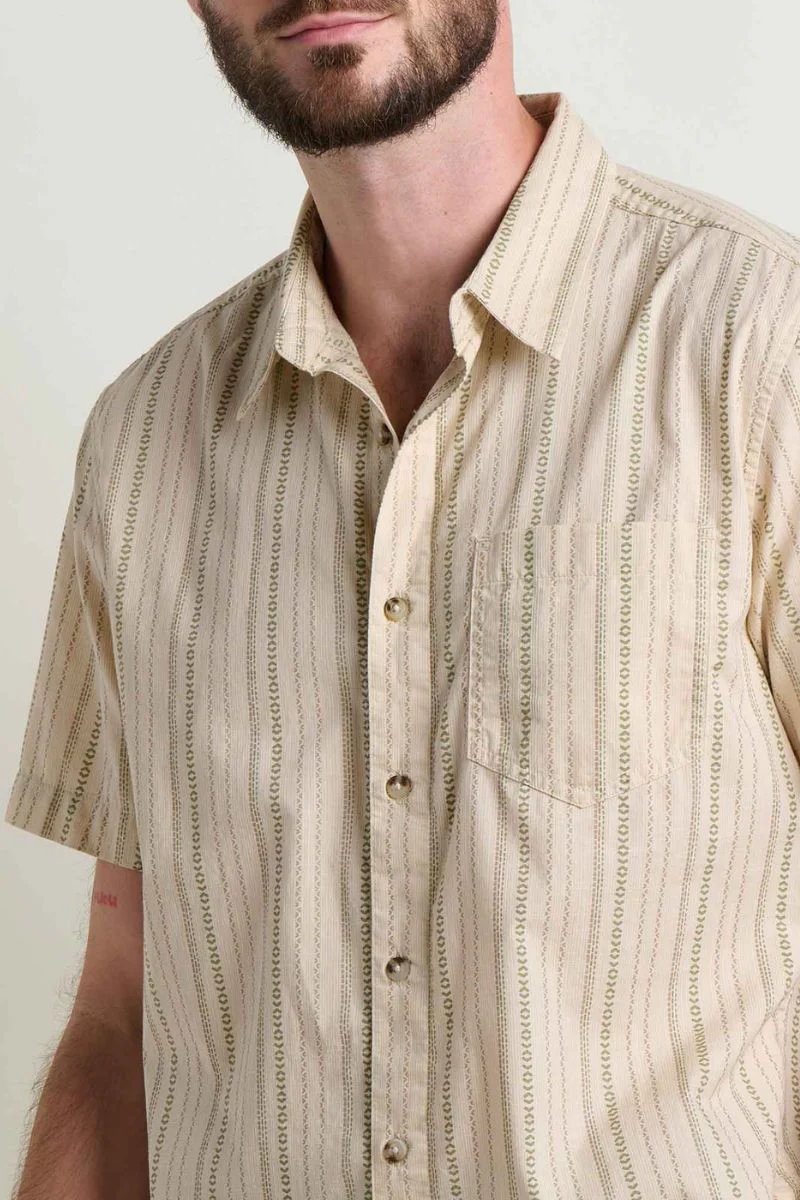 Toad & Co. Fletch Shirt XL Salt Vertical Print - Image 4