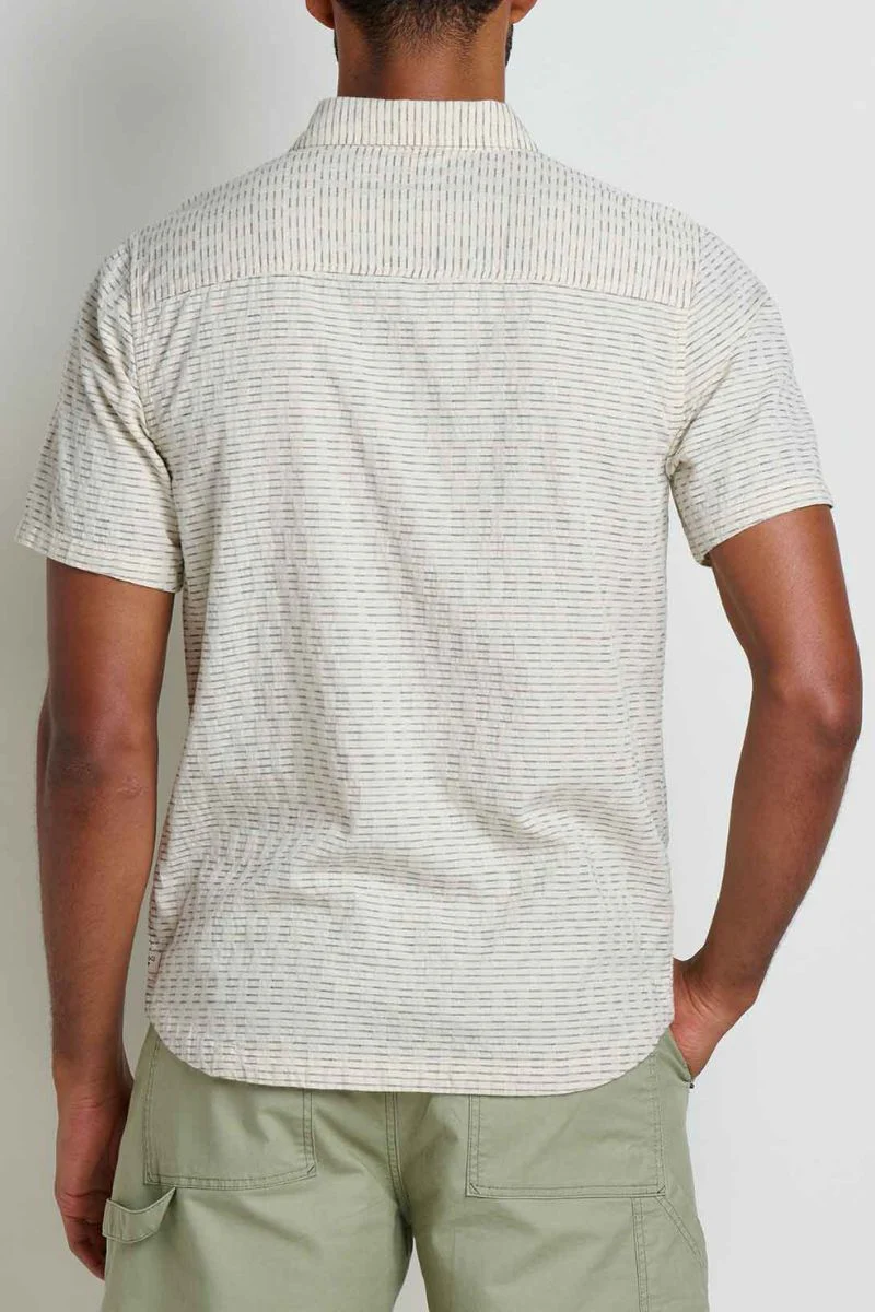 Toad & Co Men's Harris Short Sleeve Shirt Medium Salt - Image 3