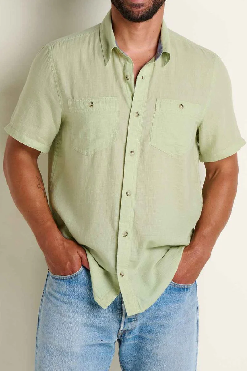 Toad & Co. Mens Honcho Shirt L Wintergreen - Image 3