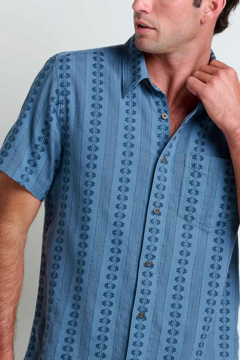 Toad & Co Men's Treescape Short Sleeve Shirt Small North Shore - Image 3