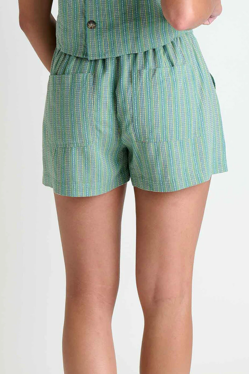 Toad & Co Women's Taj Hemp Pull-On Short Extra Small Sagebrush Dobby - Image 2