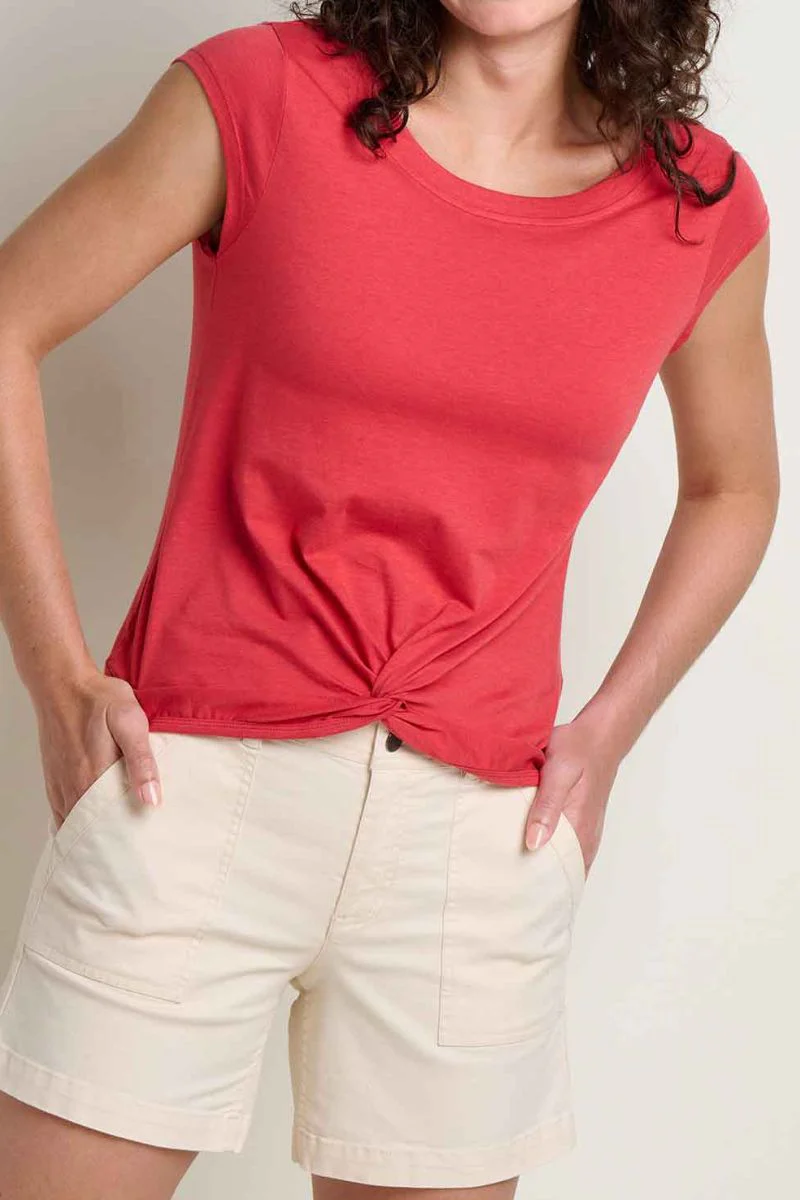 Toad & Co. Women's Anza Tee M Crabapple - Image 2