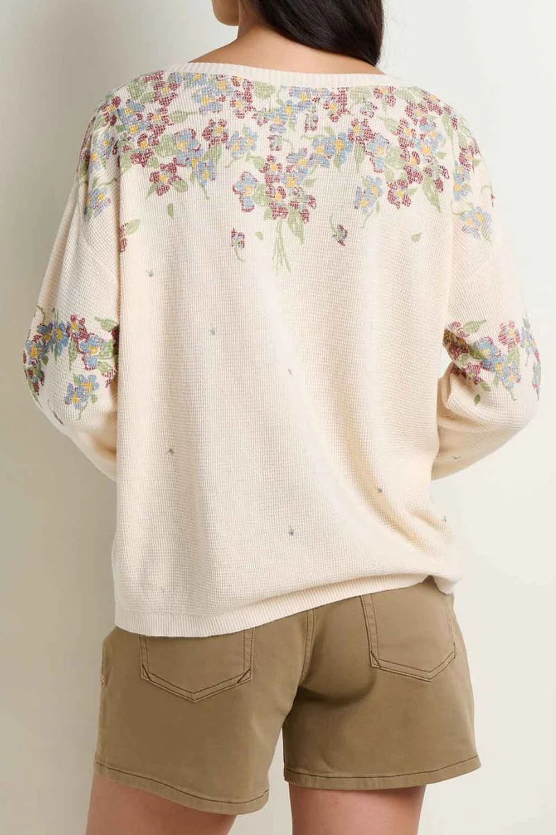 Toad & Co. Women's Bianca Patterned Pullover M Salt Print - Image 3