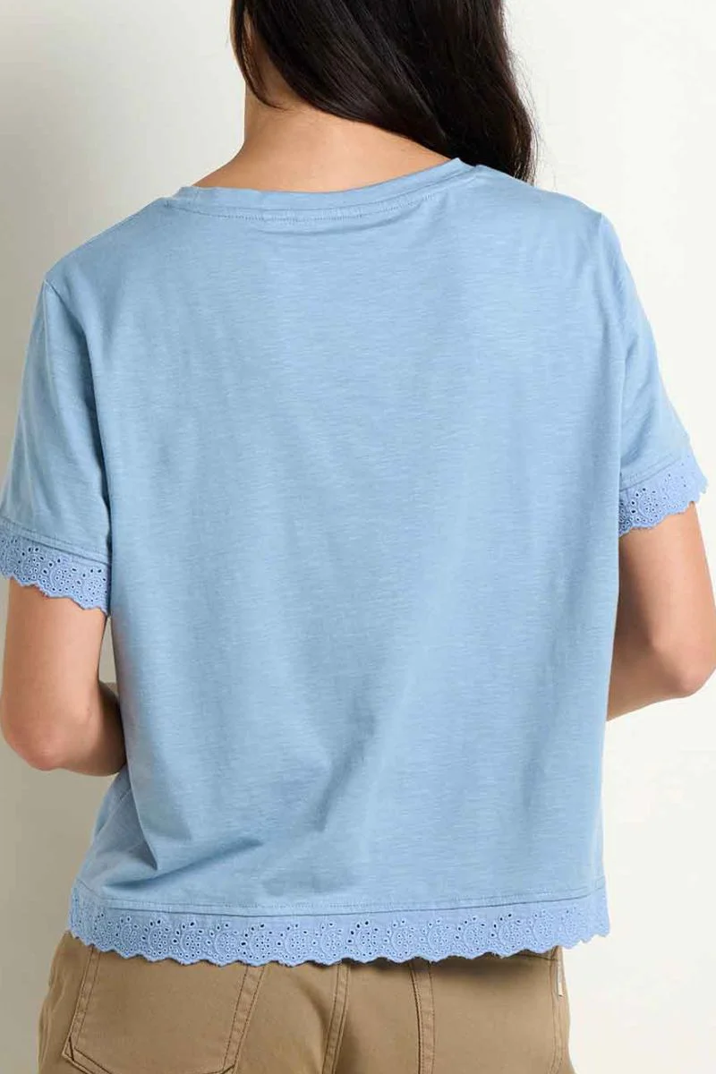Toad & Co. Women's Clara Tee M Weathered Blue - Image 3