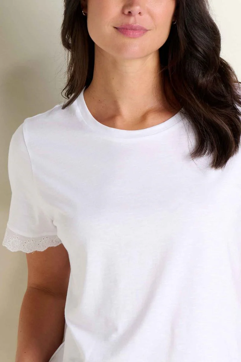 Toad & Co. Women's Clara Tee S True White