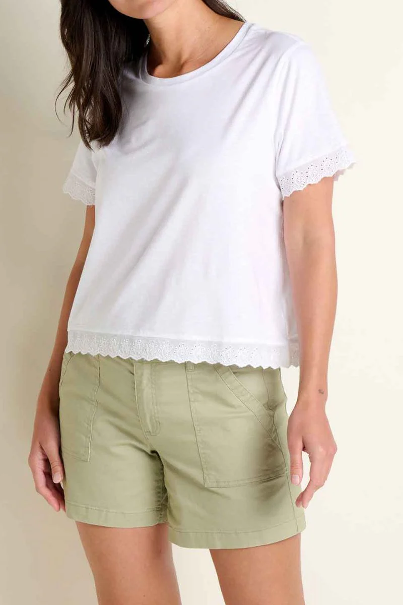 Toad & Co. Women's Clara Tee S True White - Image 2