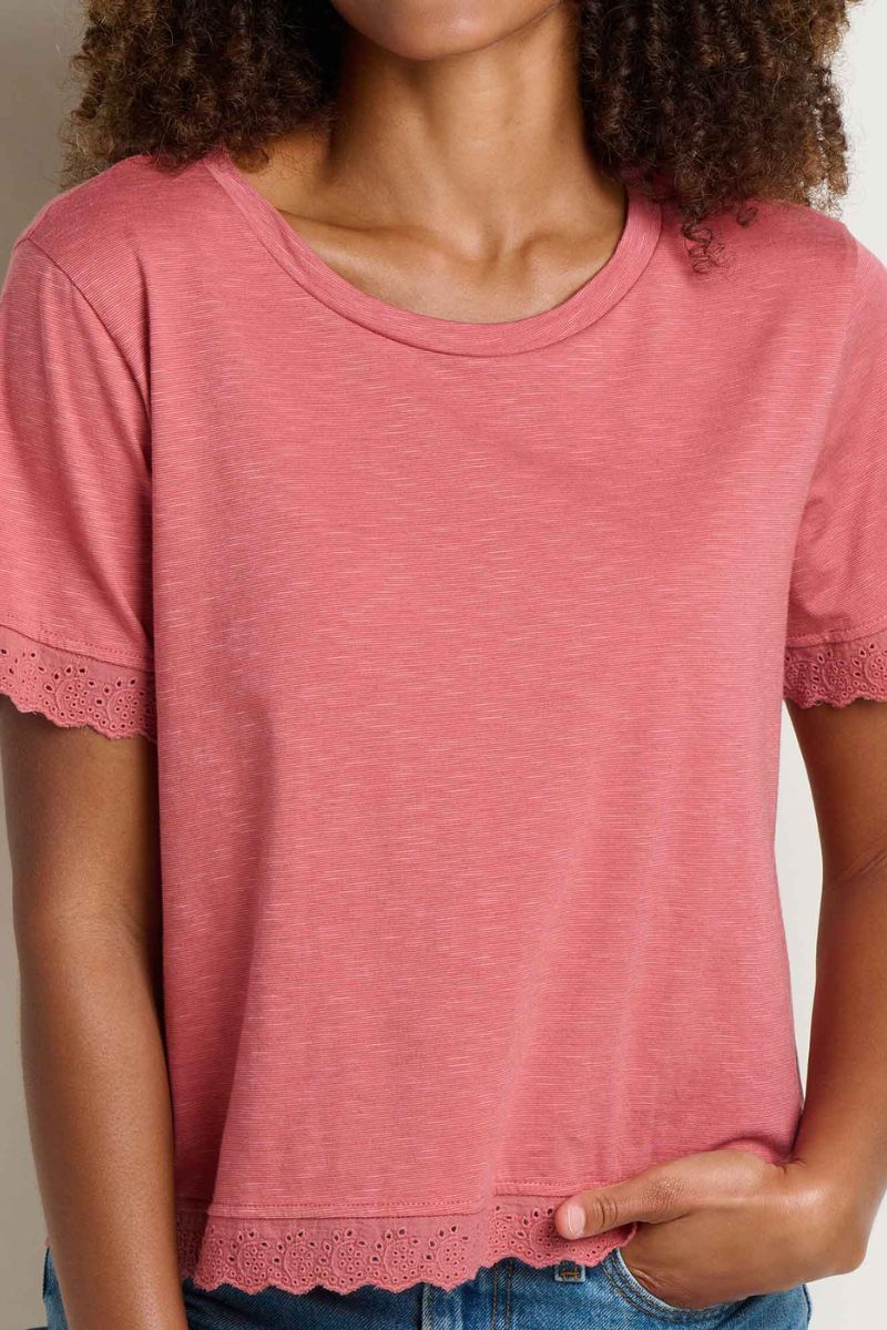 Toad & Co. Women's Clara Tee XS Dusty Cedar - Image 2