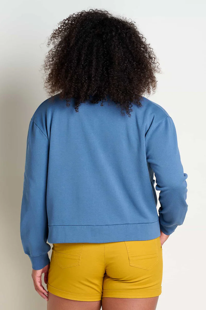 Toad & Co Women's Hemp Daybreaker Cardi Extra Small Pacific Blue - Image 3