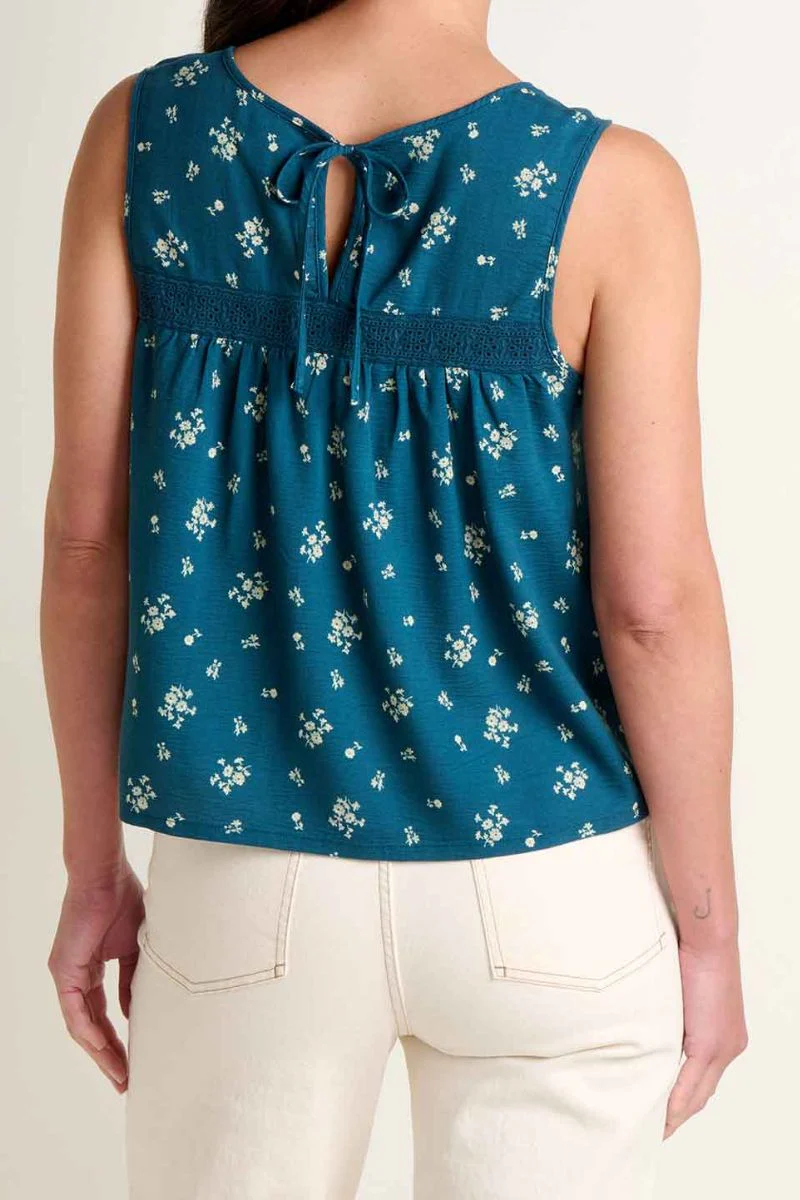 Toad & Co. Women's Manzana Pin Tuck Tank XS Midnight Print - Image 2