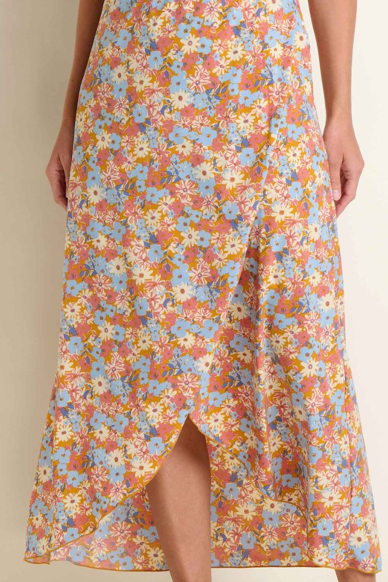 Toad & Co. Women's Sunkissed Maxi Dress L Sunset Print - Image 3