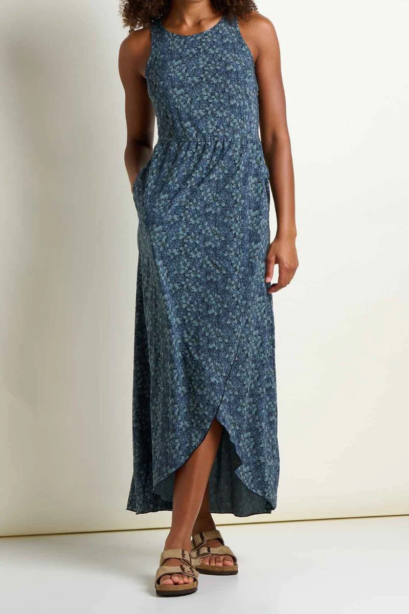 Toad & Co. Women's Sunkissed Maxi Dress M Ink Print - Image 2