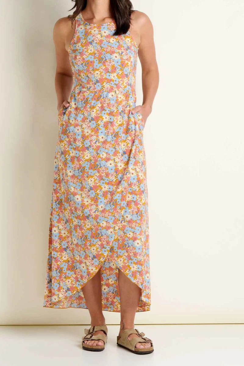 Toad & Co. Women's Sunkissed Maxi Dress M Sunset Print - Image 3