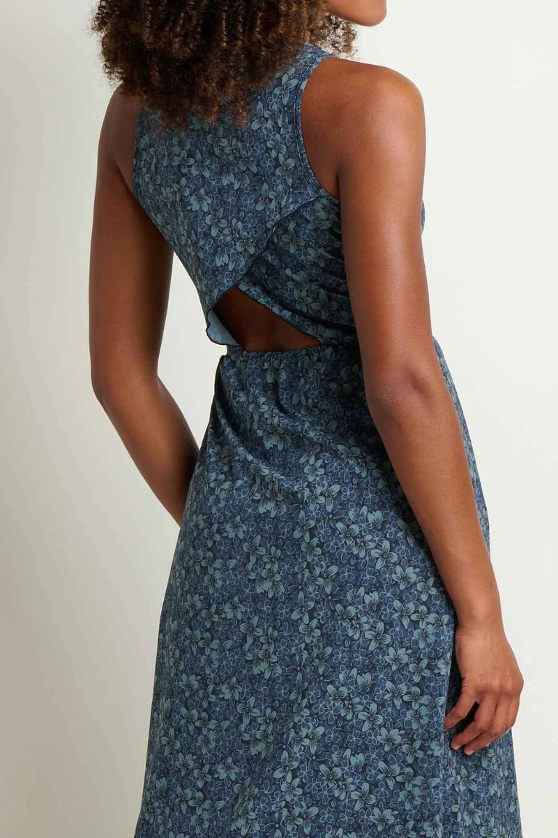 Toad & Co. Women's Sunkissed Maxi Dress S Ink Print - Image 4