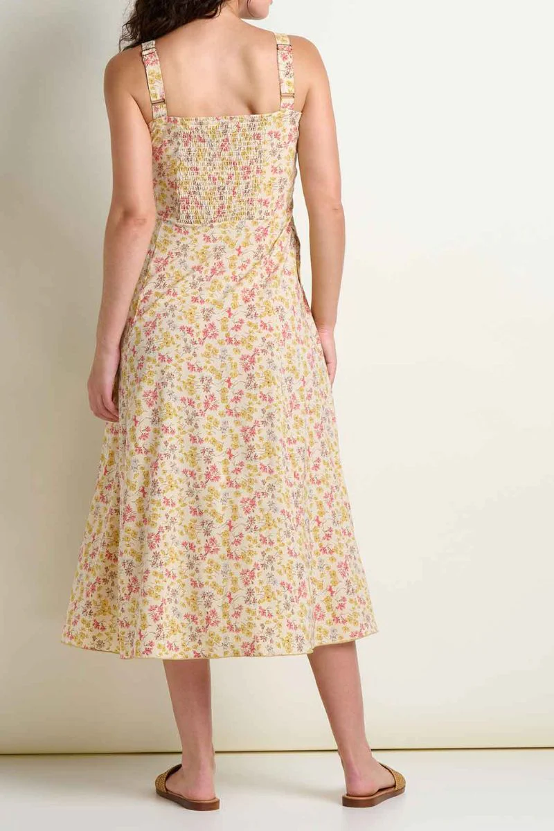 Toad & Co. Women's Sunkissed Tank Midi Dress XL Barley Print - Image 4