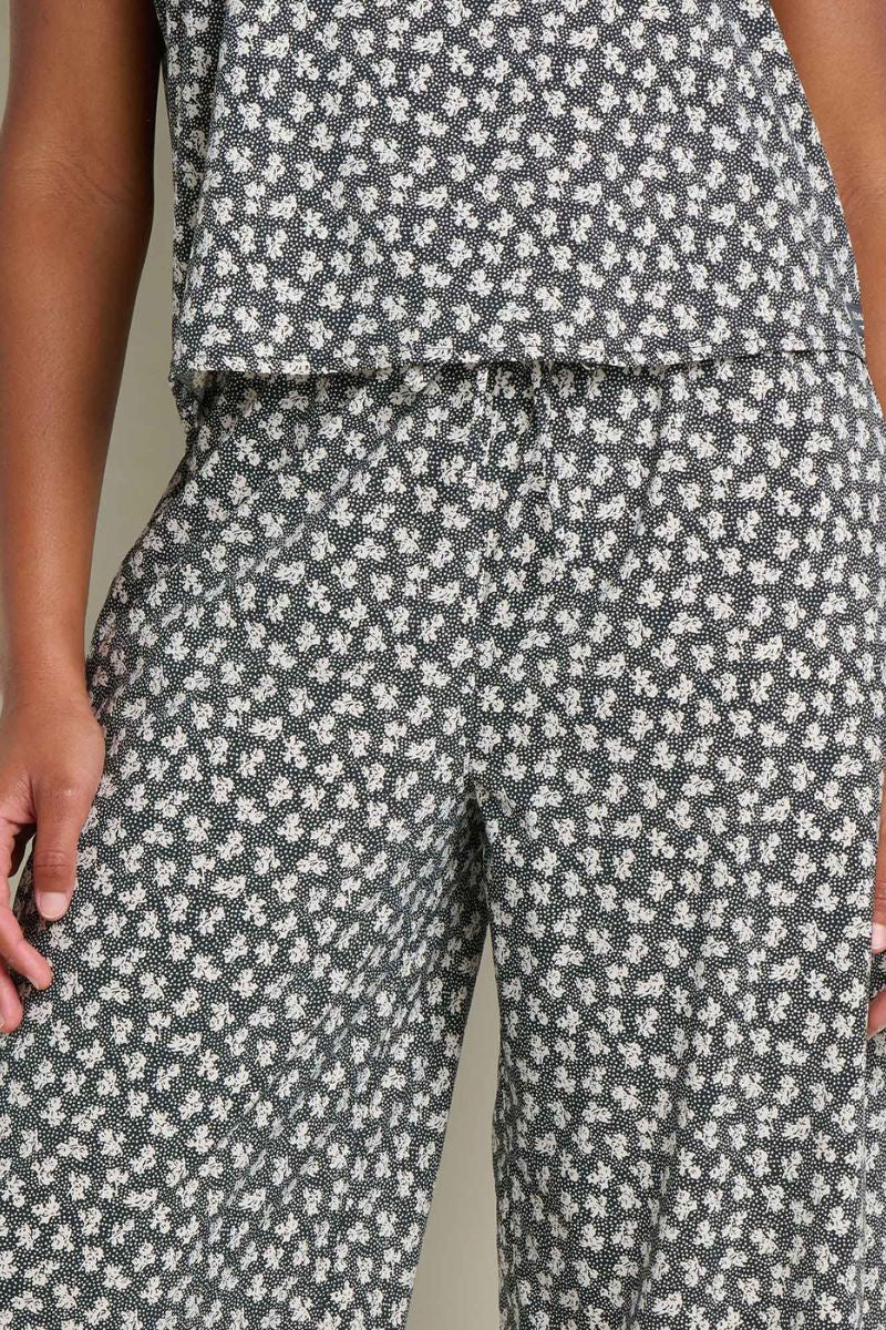 Toad & Co. Women's Sunkissed Wide Leg Crop Pant XL Black and Salt Print - Image 2