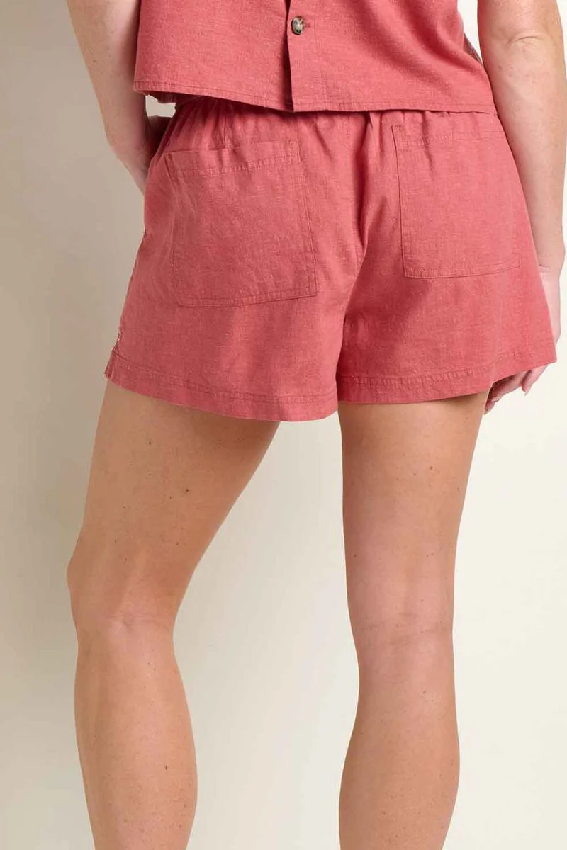 Toad & Co. Women's Taj Hemp Pull-On Short M Dusty Cedar - Image 2