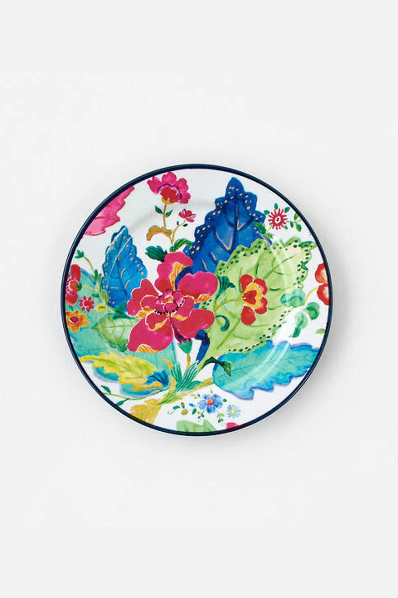 Tobacco Leaf "Enamel" Plate 6.75"