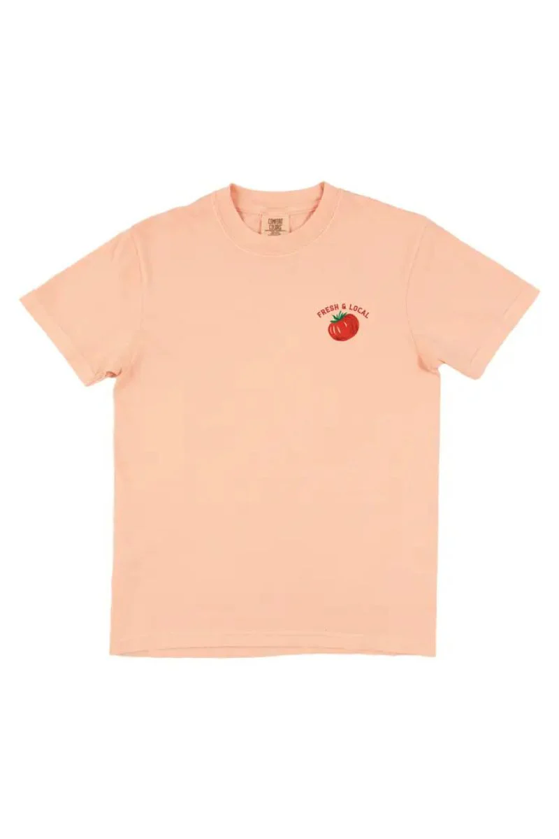 Tomato Farmers Market Tee Large Peachy Pink - Image 4
