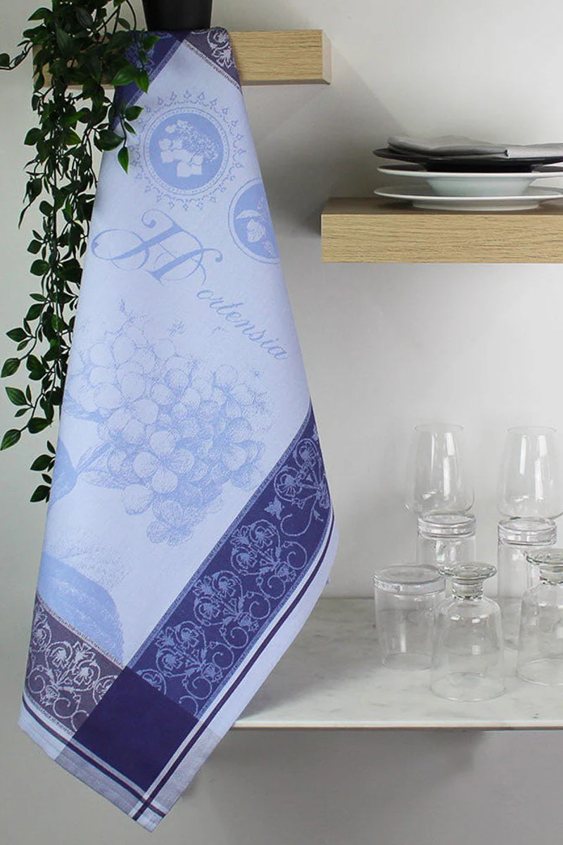 Garnier-Thiebaut Hortensia Bleu Kitchen Towel