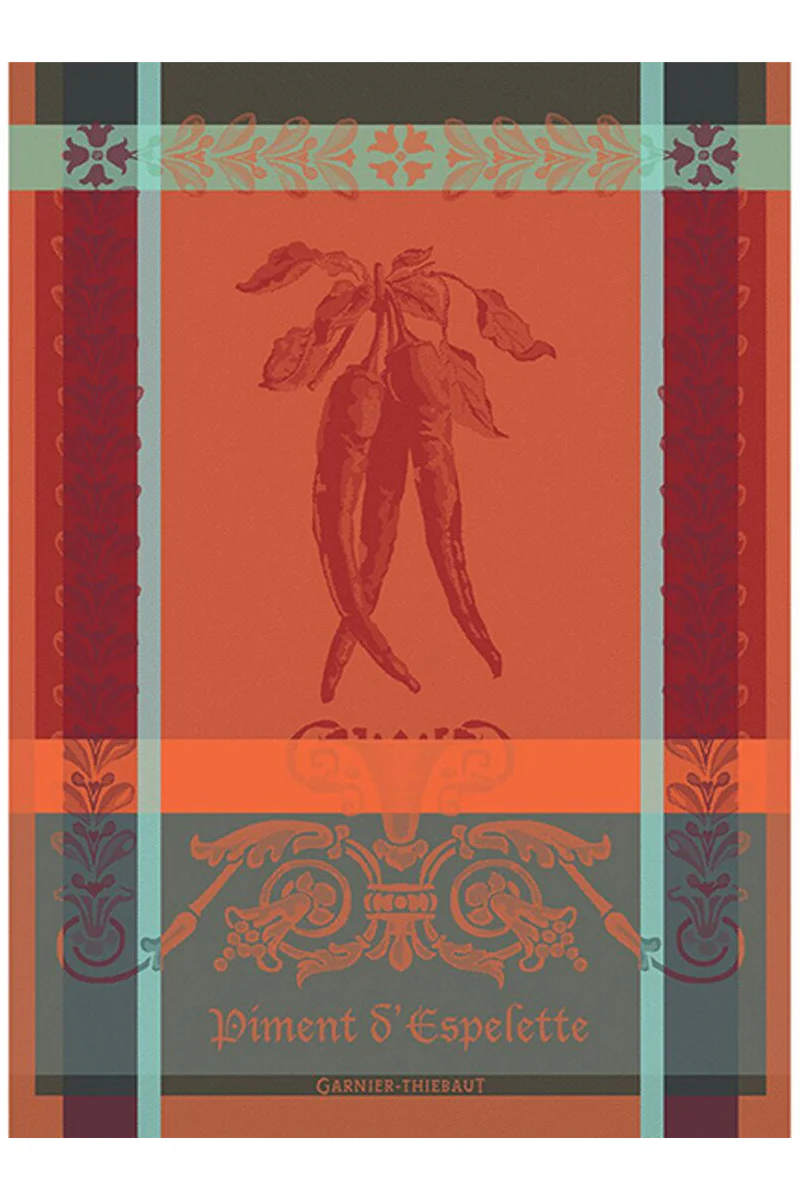 Garnier-Thiebaut Piment D'Espelette Epices Kitchen Towel
