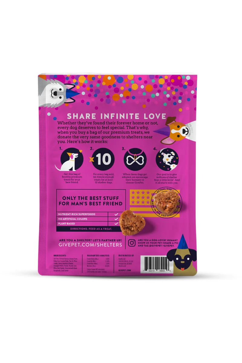 Give Pet Gotcha Day Paw-ty Dog Treats 6 oz - Image 2