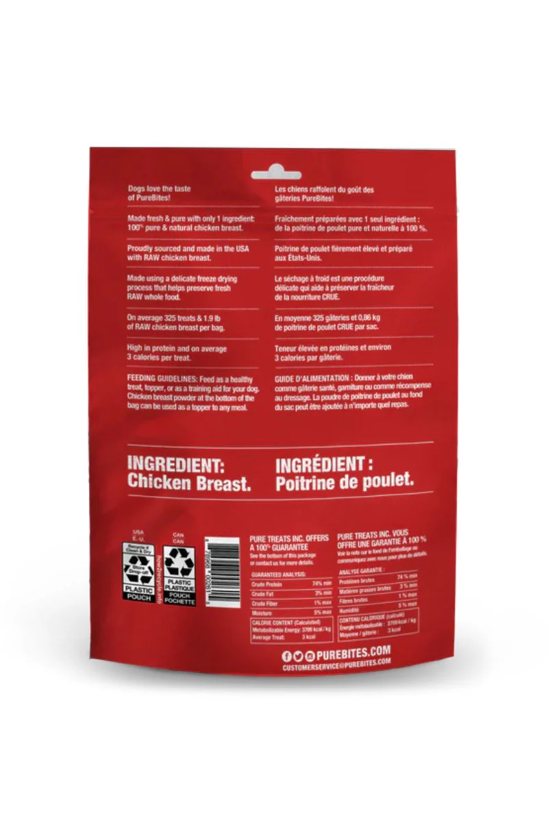 PureBites Chicken Breast Freeze Dried Treats 3 oz - Image 2