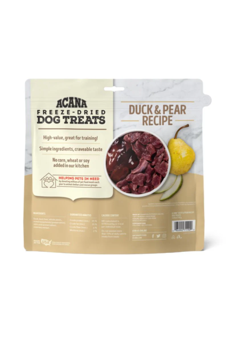 Acana Freeze-Dried Duck & Pear Treat 3.25 oz - Image 2