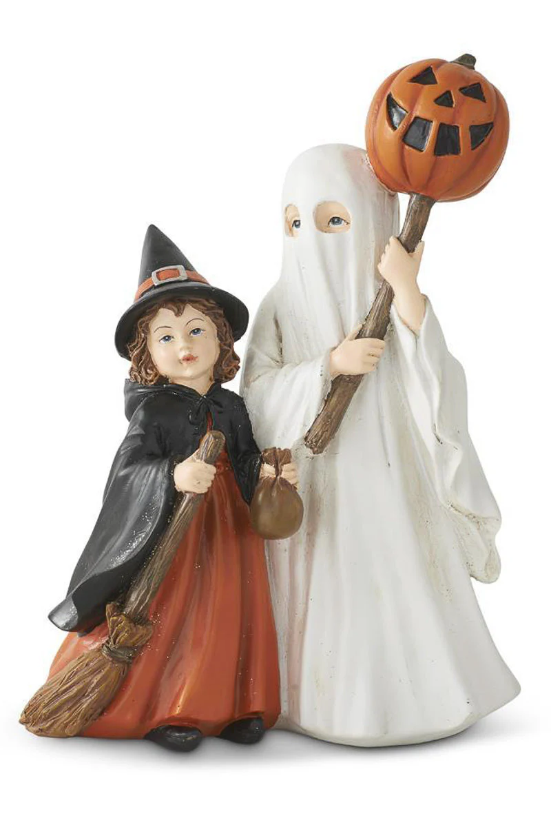 Resin Trick or Treat Children 9"