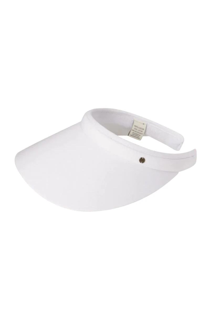 Women's Ellen Push On Visor White