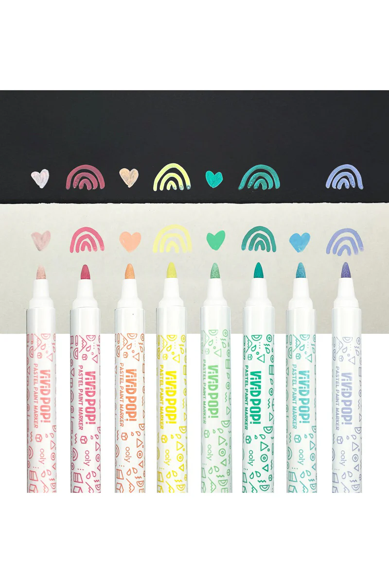 OOLY Vivid Pop! Water-Based Paint Markers Pastel - Image 3