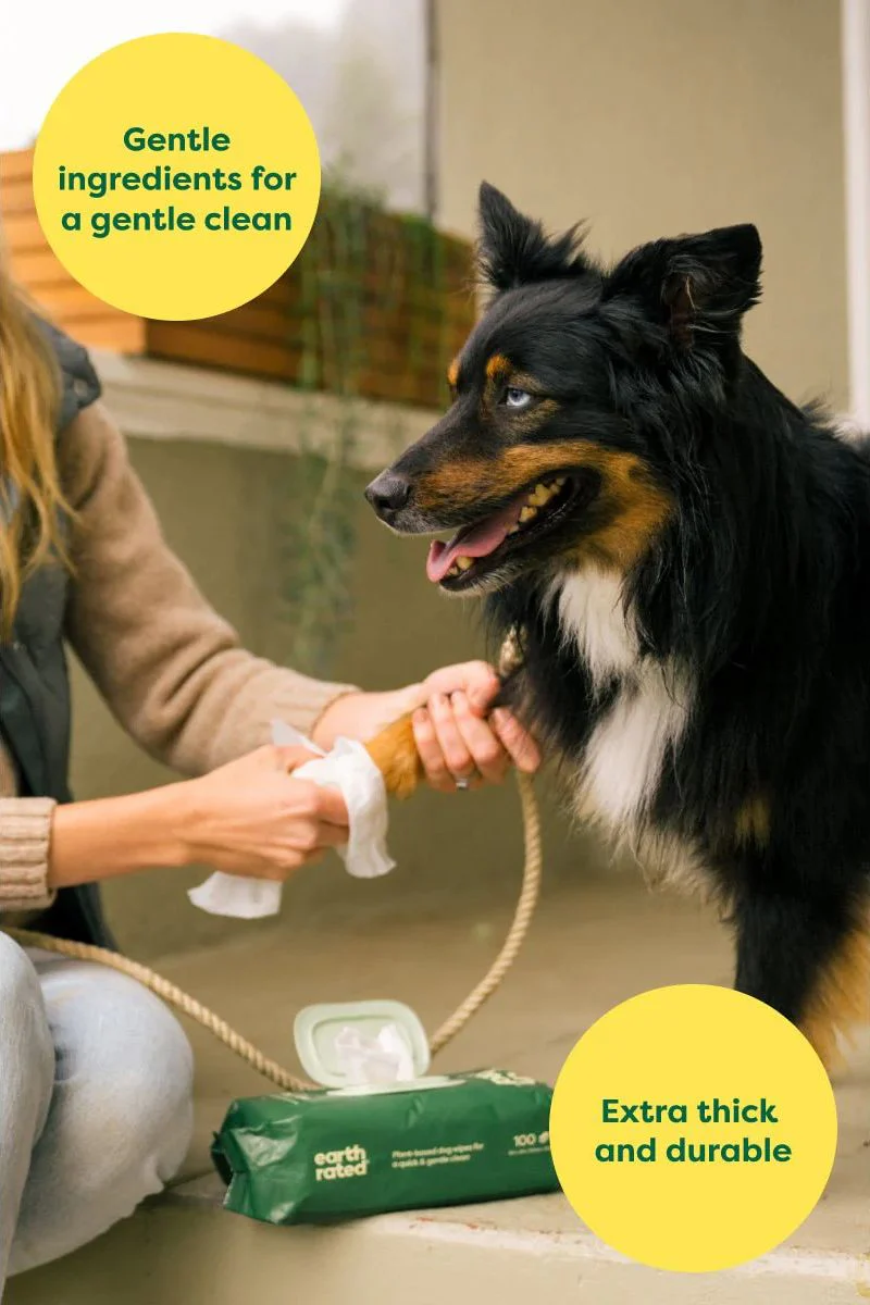 Earth Rated Dog Wipes Unscented 100 Count - Image 3