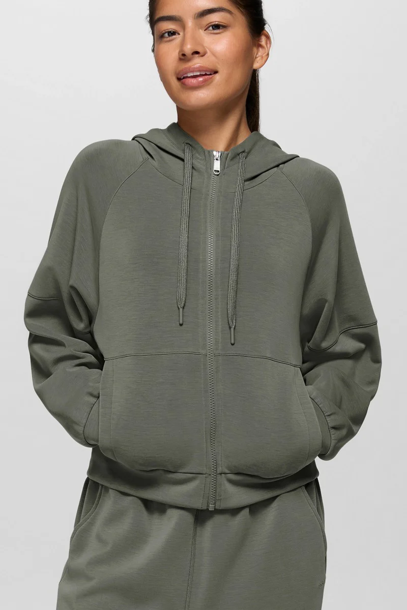 Woman's Shea Full Zip Hoodie Extra Small Thyme - Image 4