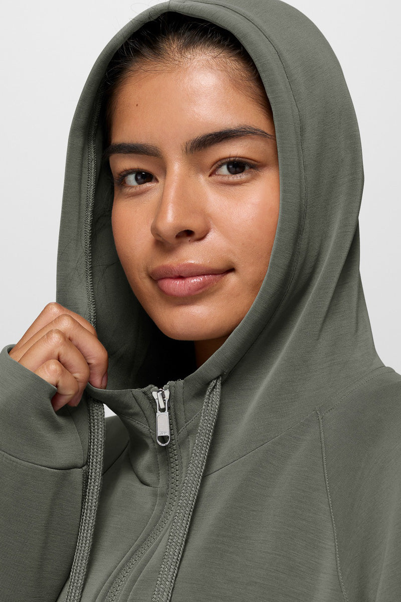 Woman's Shea Full Zip Hoodie Extra Small Thyme