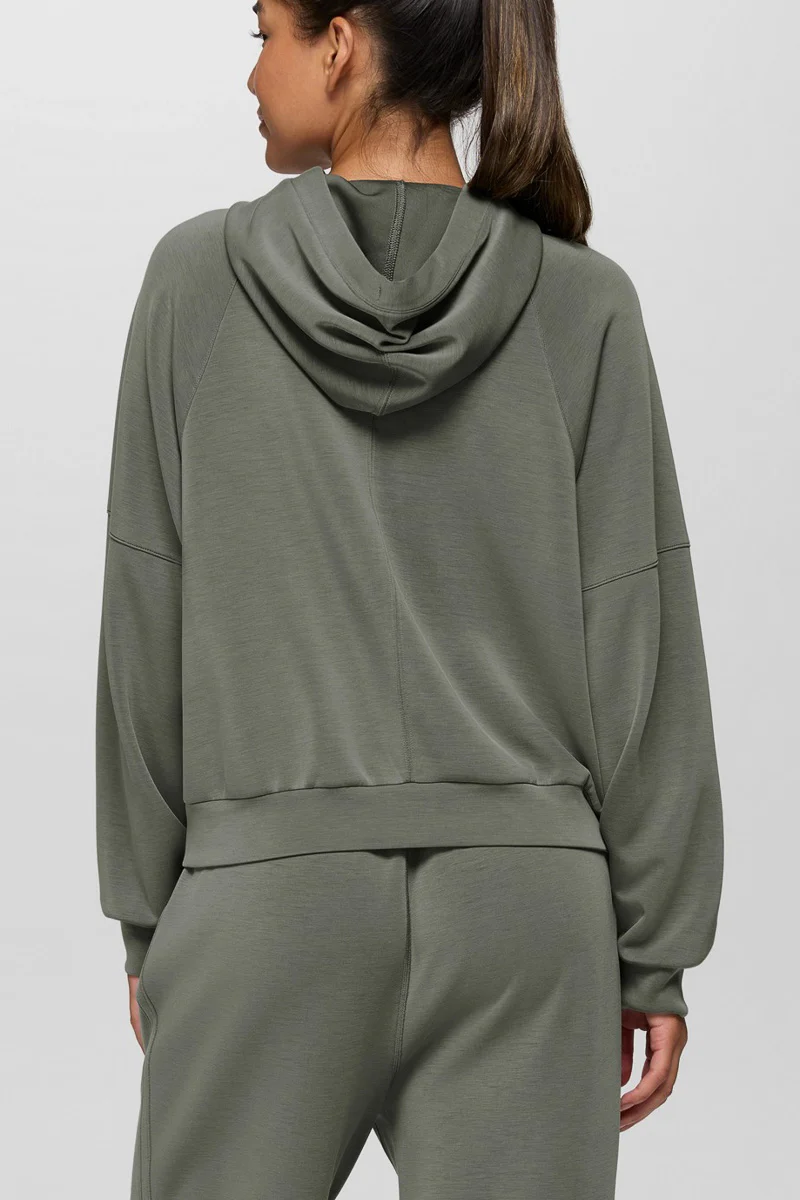 Woman's Shea Full Zip Hoodie Extra Small Thyme - Image 2