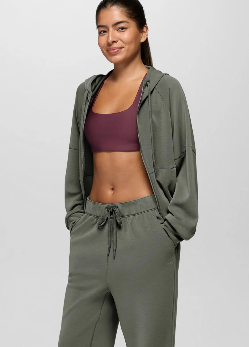 Woman's Shea Full Zip Hoodie Extra Small Thyme - Image 3