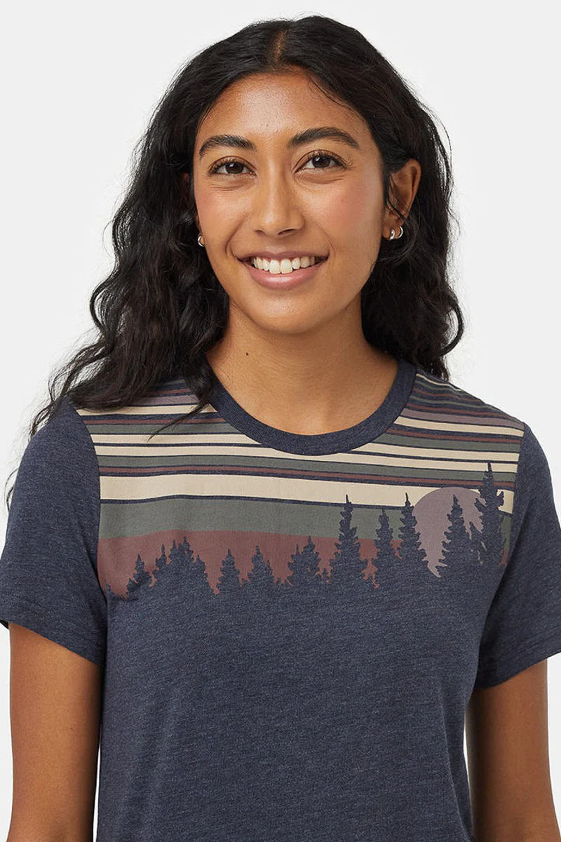 Women T-Shirt Retro Juniper Midnight Blue Heather/Mineral Extra Small - Image 2