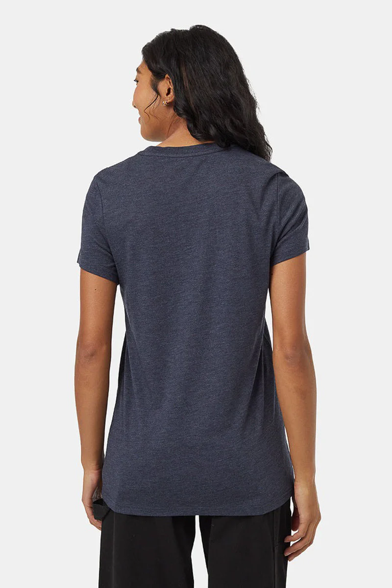 Women T-Shirt Retro Juniper Midnight Blue Heather/Mineral Medium - Image 3