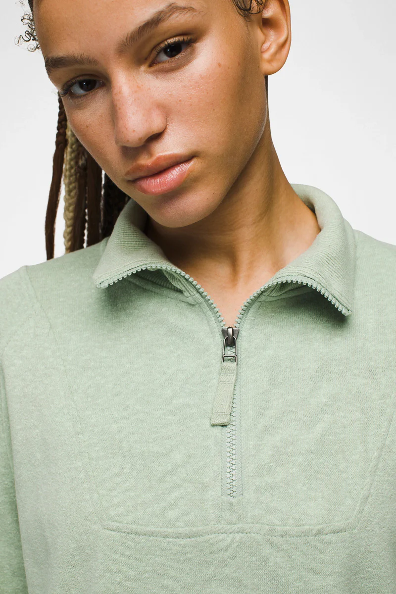 Women's Cozy Up Pullover Large Pale Aloe Heather - Image 2